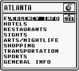 Frommer's Travel Guide screenshot 3 for GameBoy